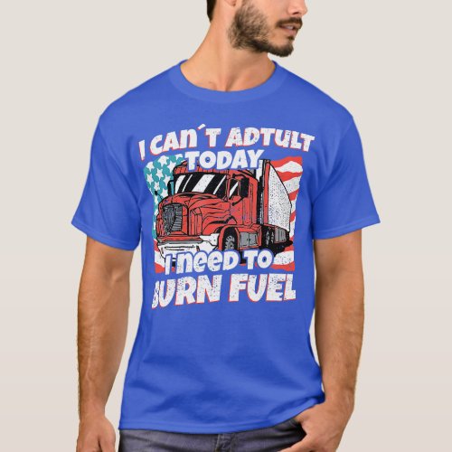 18 Wheeler Dry Van Truck Design for a Semi Truck D T_Shirt