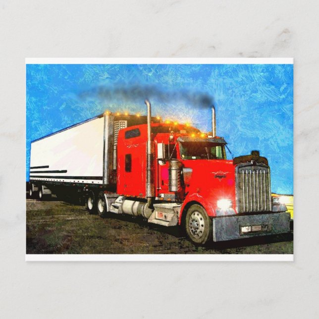 18 Wheeler Postcard (Front)