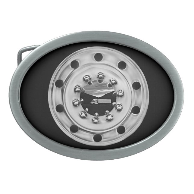 18 Wheelin' Belt Buckle (Front)