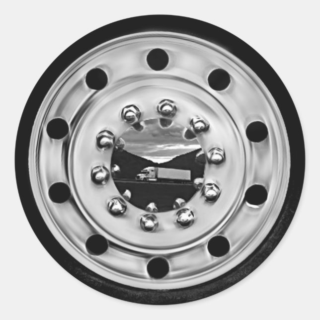 18 Wheelin' Classic Round Sticker (Front)