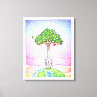 18"X22" CANVAS PRINT - FOOD FOR LIFE, SUSTAINABLE