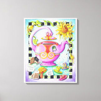 18"X22" CANVAS PRINT - MAD ABOUT TEA PARTY