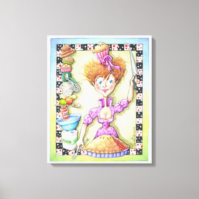18"X22" CANVAS PRINT - QUEEN OF TARTS (Front)