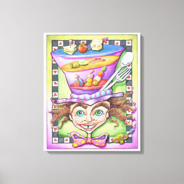 18"X22" CANVAS PRINT - THE MAD PLATTER (Front)