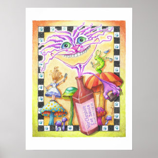 18"x24" ARCHIVAL PRINT - WorCHESHIRE CAT