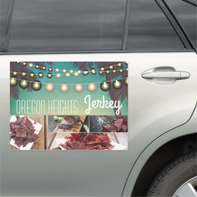 18"x24" Business Announcement Car Magnet Beach Sun (In Situ)