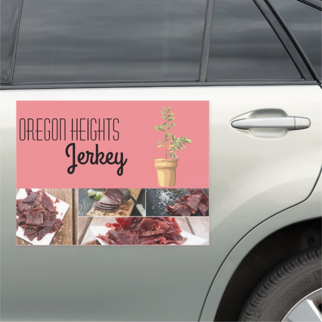 18"x24" Business Announcement Car Magnet Bohemian (In Situ)