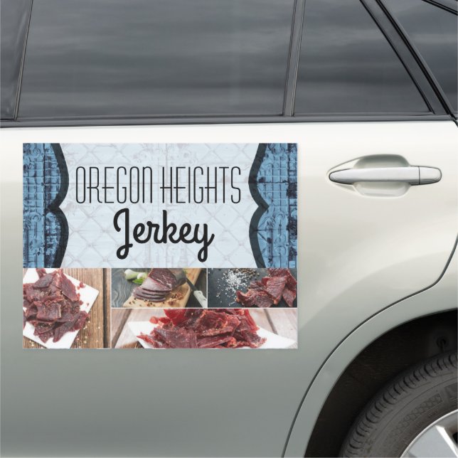 18"x24" Business Announcement Car Magnet Rustic Ti (In Situ)