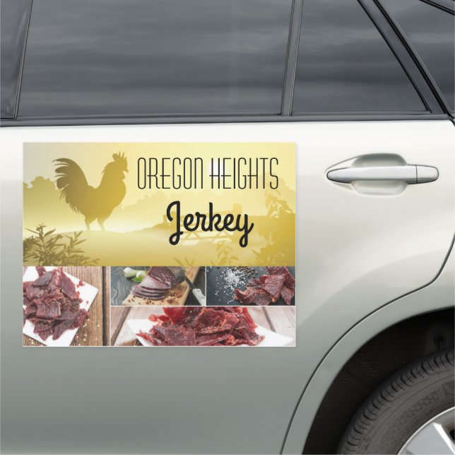 18"x24" Business Announcement Car Magnet Sunny Mor (In Situ)