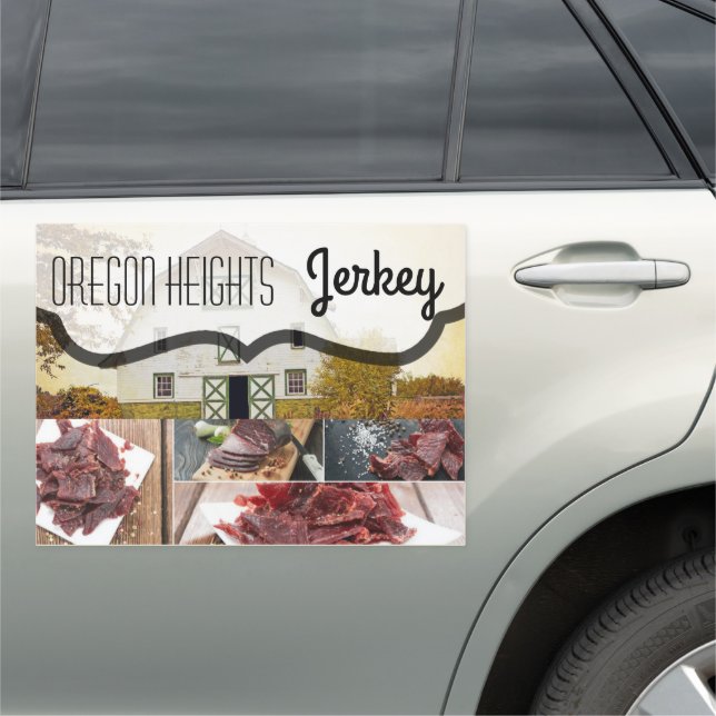 18"x24" Business Announcement Car Magnet Sunset Ba (In Situ)