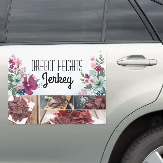 18"x24" Business Announcement Car Magnet Tropical (In Situ)