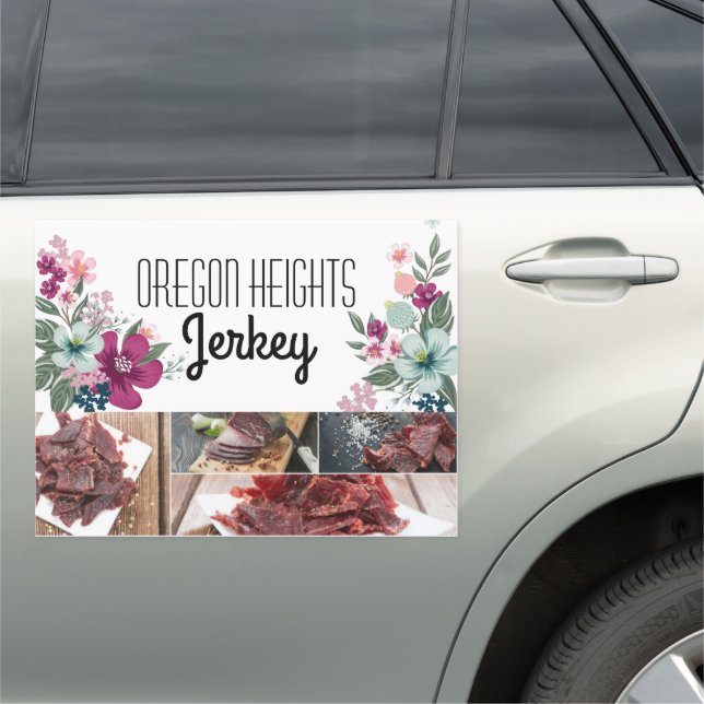 18"x24" Business Announcement Car Magnet Tropical (In Situ)