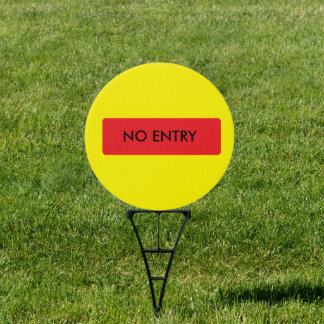 18" x 18" 'No Entry' Circle Yard Sign