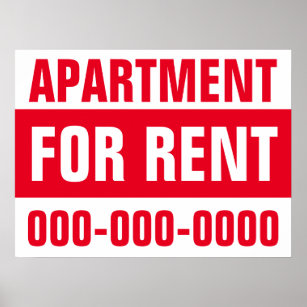 Printable Flat For Rent Sign