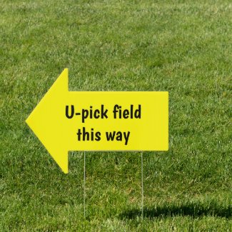 18" x 24" arrow field Sign with H Frame