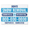 18" X 24" Bold Blue Snow Removal Plowing Yard