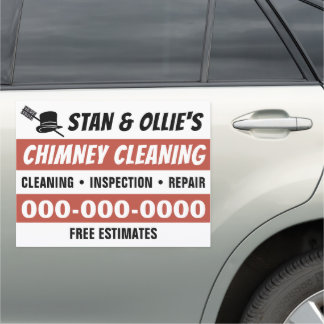 18” x 24” Chimney Cleaning Car Magnet