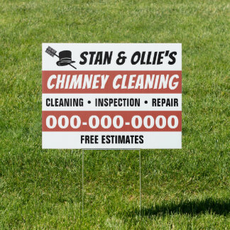 18” x 24” Chimney Cleaning Yard Sign