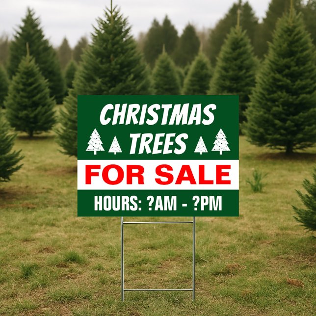 18” x 24” Christmas Trees For Sale Yard Sign (Creator Uploaded)
