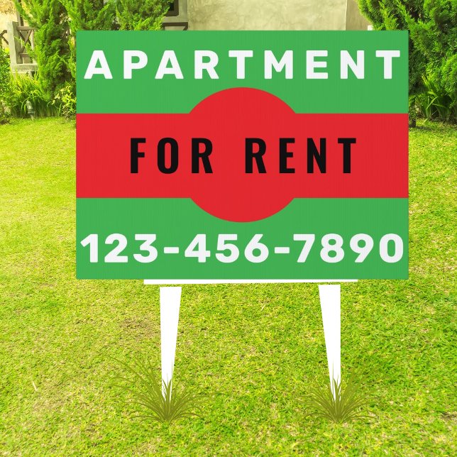 18" x 24" Custom Apartment For Rent Yard Sign (Creator Uploaded)