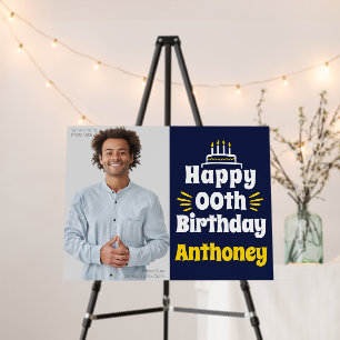 18” x 24” Happy Birthday Any Year Foam Board