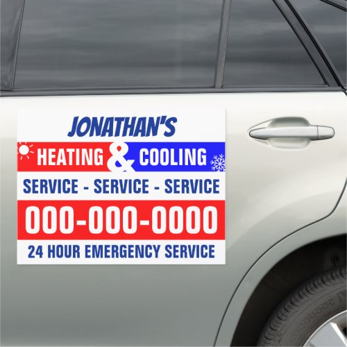18 x 24 Heating  Cooling Car Magnet