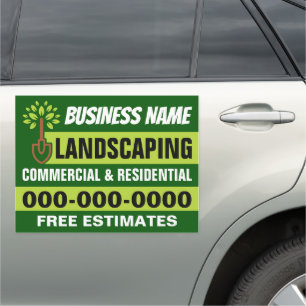 18” x 24” Modern Landscaping Car Magnet