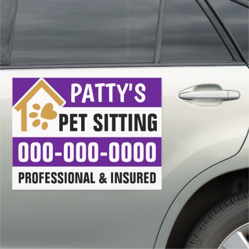 18 x 24 Pet Sitting Car Magnet