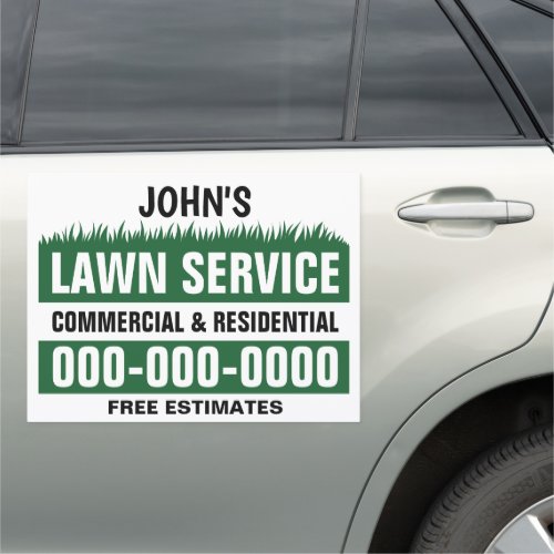 18 X 24 Professional Lawn Service Car Magnet
