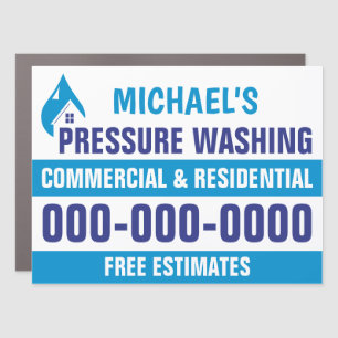 18" X 24" Professional Pressure Washing Car Magnet