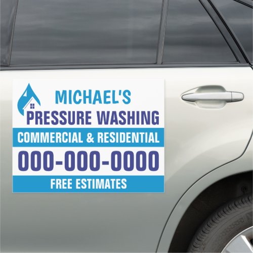18 X 24 Professional Pressure Washing Car Magnet