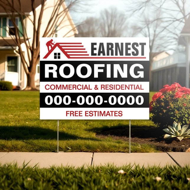 18” x 24” Roofing Yard Sign (Creator Uploaded)