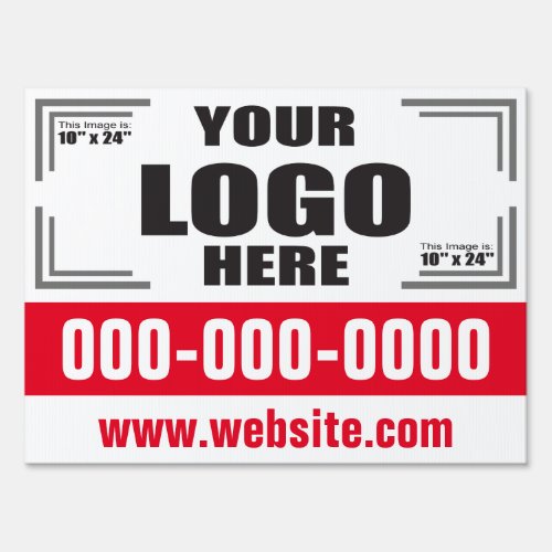 18 x 24 Small Business Logo and Web Yard Sign