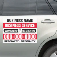 18 x 24 Small Business Template w/Graphic Car Car Magnet