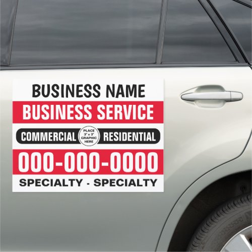 18 x 24 Small Business Template wGraphic Car Car Magnet