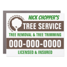 18” x 24” Tree Service Car Magnet