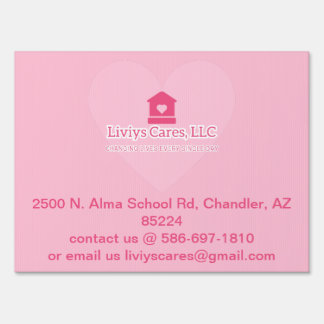 18" x 24" Yard Sign with Wire Stake Stand