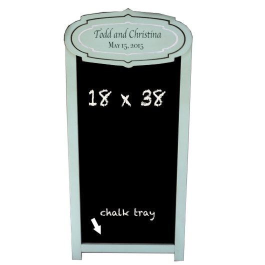 18" x 38" Wedding Chalkboard   (Front)