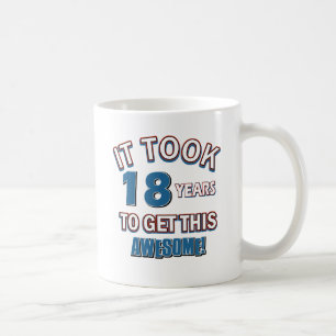 18 year old birthday designs coffee mug