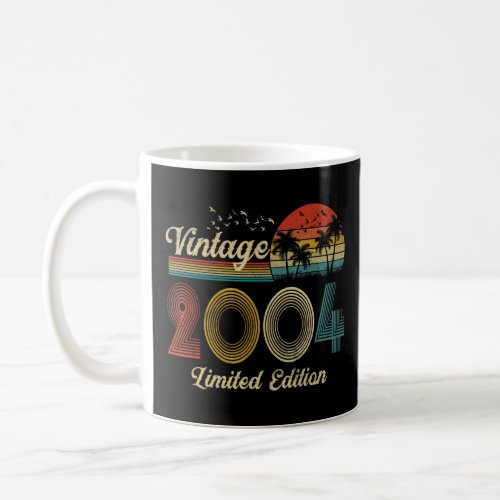 18 Year Old  Born In 2004 Vintage 18th Birthday Re Coffee Mug