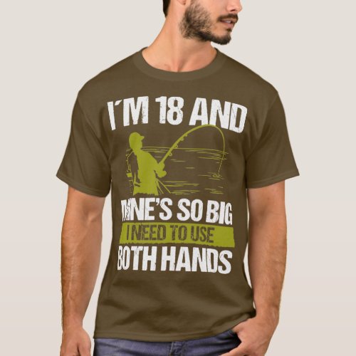 18 Year Old Fishing Lure Fisherman Rod Funny 18  T_Shirt