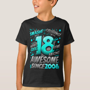 18 Year Old For Boys 18th Birthday Boy 18 Year Old T-Shirt