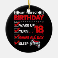 18 Year Old Gamer Boy 18th Perfect Birthday Gaming