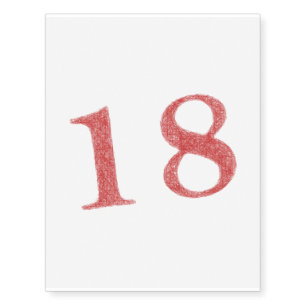 18 years anniversary temporary tattoos