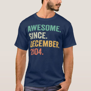 18 Years Old Gifts 18th Birthday Awesome Since Dec T-Shirt