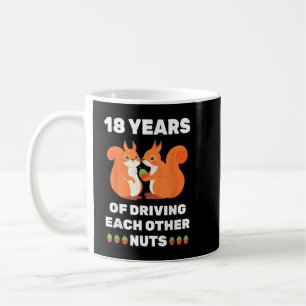 18th 18-Year Wedding Anniversary Funny Couple For Coffee Mug