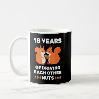 18th 18-Year Wedding Anniversary Funny Couple For  Coffee Mug