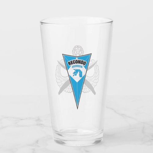 18th Abn Corps Recondo Beer Glass