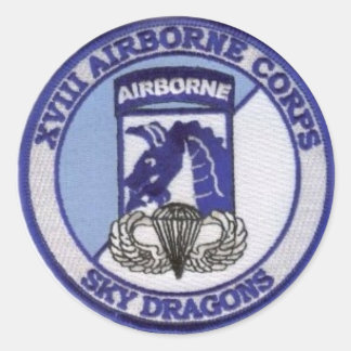18th Airborne Classic Round Sticker