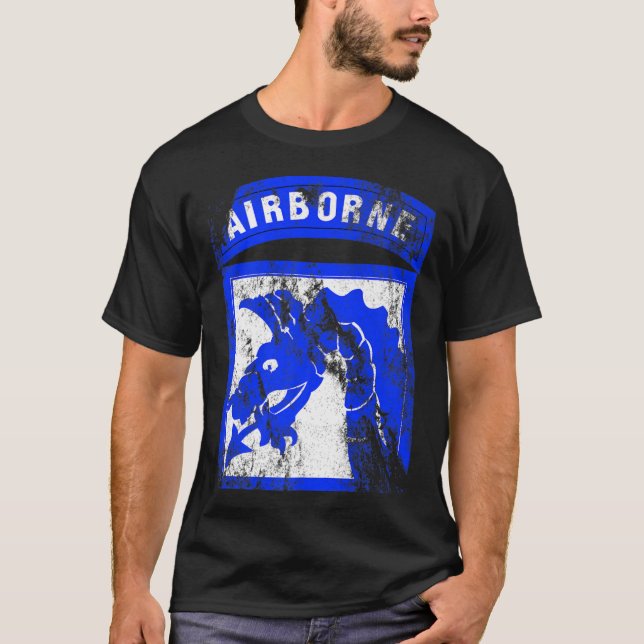 18th Airborne Corps Patch - XVIII ABN Corps Vintag T-Shirt (Front)